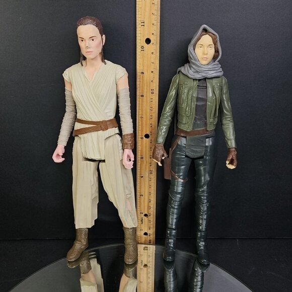 Disney Hasbro Star Wars Rogue One Jyn Erso And Rey Action Figures LFL - Picture 2 of 16